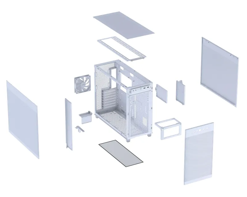 ASUS PRIME AP303 MESH WHITE micro-ATX kućište belo  Slika 9