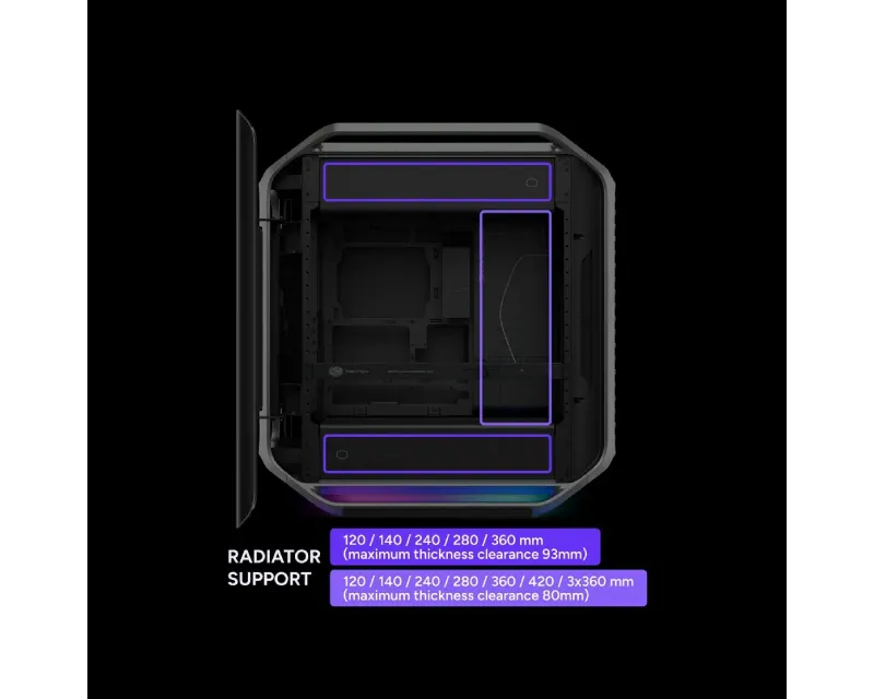 COOLER MASTER COSMOS Alpha Silver Gaming kućište (C700-KGNN-S00) sivo Slika 5