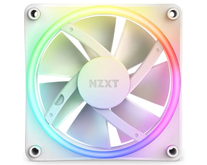 NZXT F120 RGB Duo 120mm ventilator beli (RF-D12SF-W1) Slika 1
