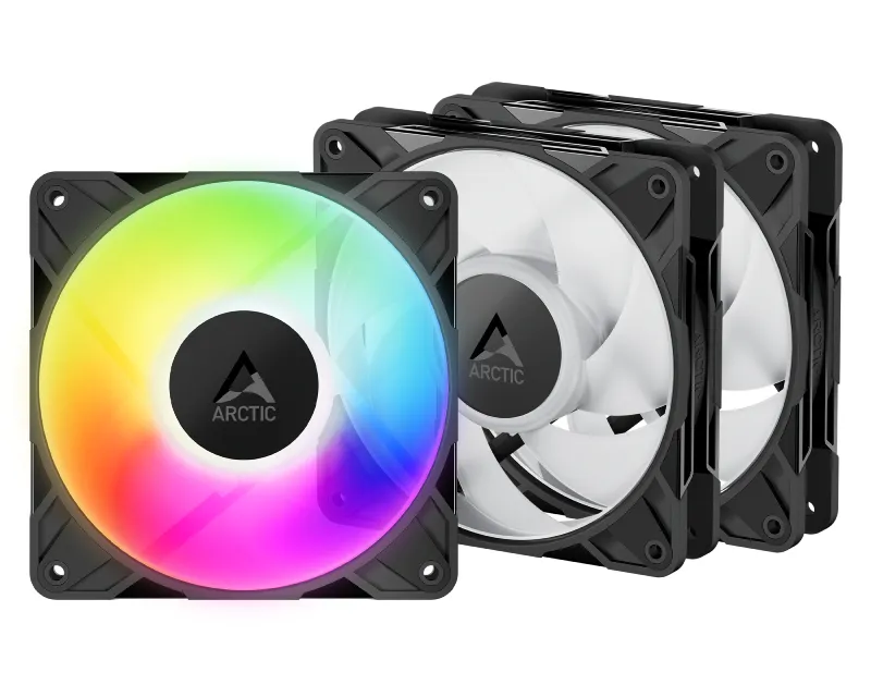 ARCTIC P12 Pro A-RGB (3-pack) 120mm ventilator crni (ACFAN00310A) Slika 1
