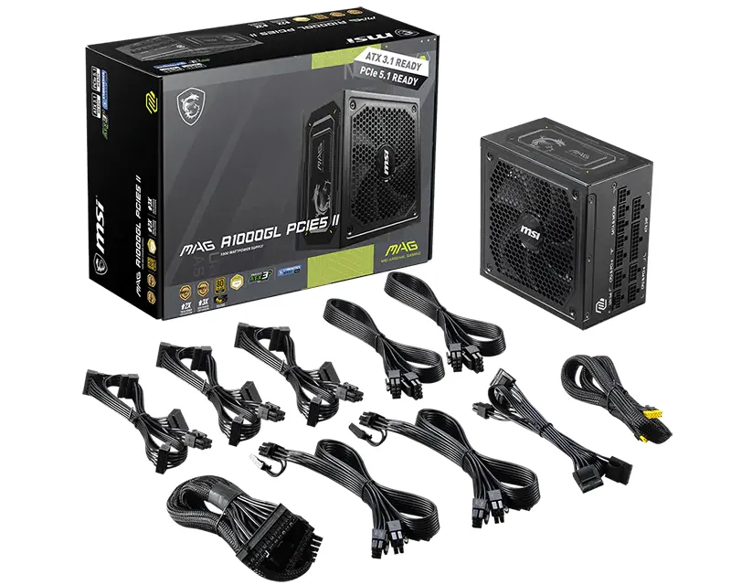 MSI MAG A1000GL PCIE5 II 1000W napajanje 7Y  Slika 5