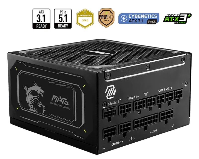 MSI MAG A1000GL PCIE5 II 1000W napajanje 7Y  Slika 1