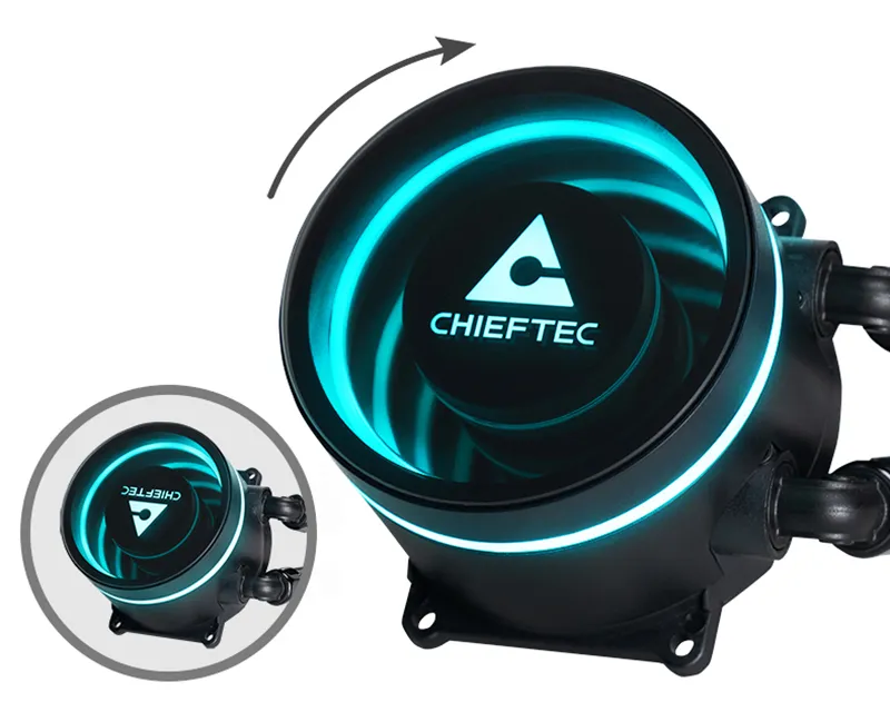 CHIEFTEC Iceberg 360 DARK CLC-360-BLK vodeno hlađenje Slika 5