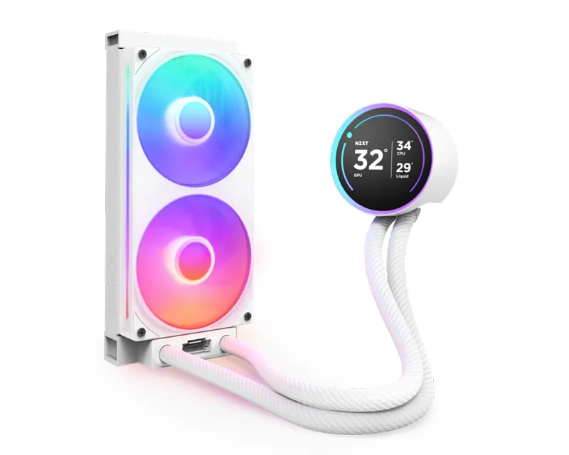 NZXT Kraken Elite 240 RGB V2 vodeno hlađenje belo (RL-KR24E-W2) Slika 2