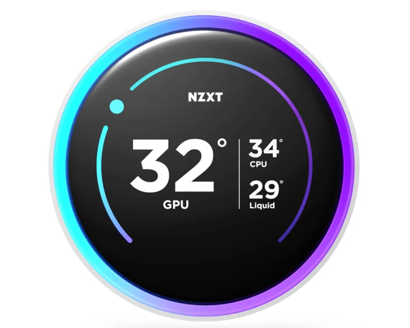 NZXT Kraken Elite 240 RGB V2 vodeno hlađenje belo (RL-KR24E-W2) Slika 3