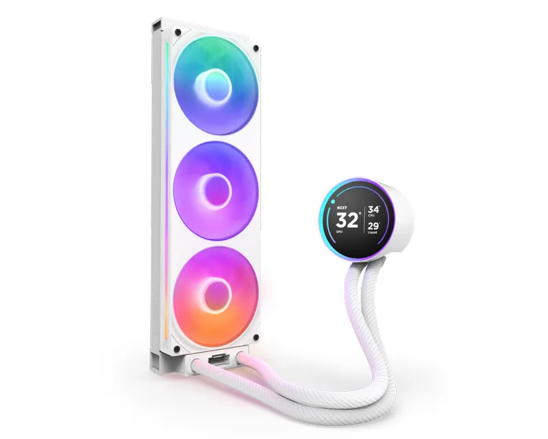 NZXT Kraken Elite 360 RGB V2 vodeno hlađenje belo (RL-KR36E-W2) Slika 2