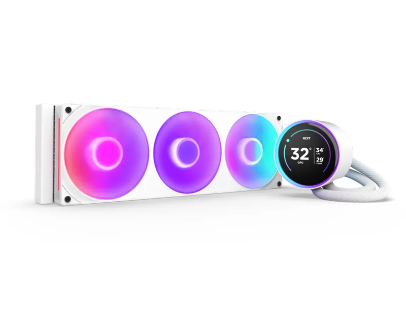 NZXT Kraken Elite 360 RGB V2 vodeno hlađenje belo (RL-KR36E-W2) Slika 1