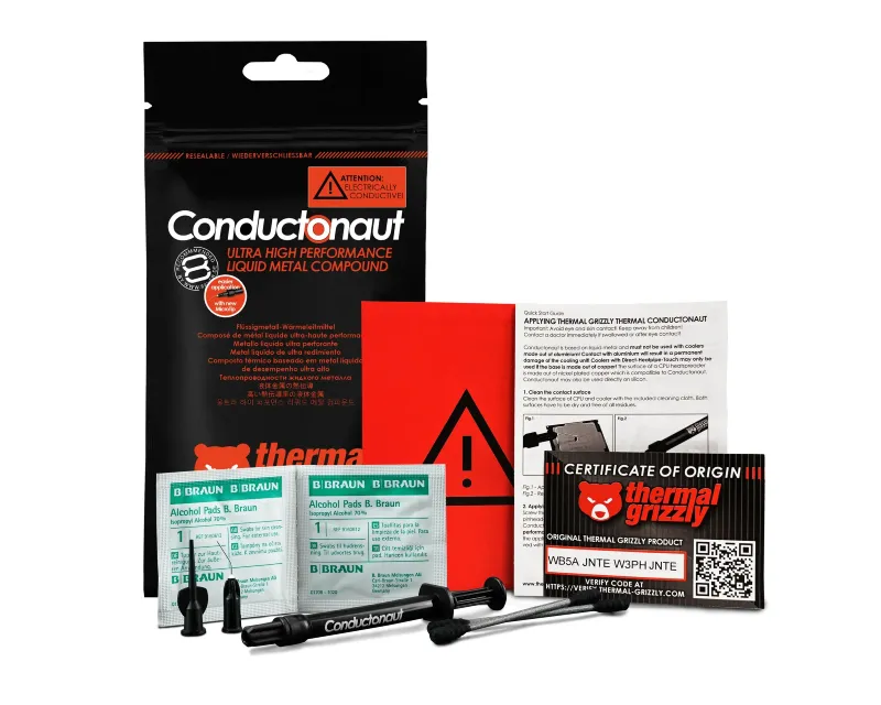 THERMAL GRIZZLY TG Conductonaut 5 g termalna pasta (TG-C-005-R)  Slika 7