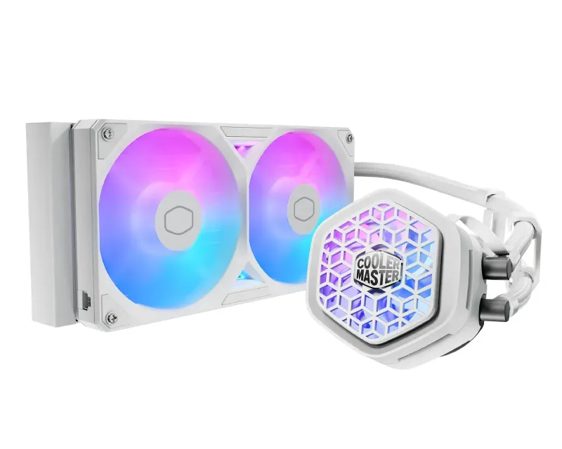 COOLER MASTER MasterLiquid ML 240 Atmos II VRM Fan ARGB vodeno hlađenje belo (MLX-D24M-A25SZ-VW )  Slika 1