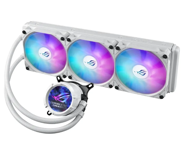 ASUS ROG STRIX LC III 360 ARGB LCD WHT vodeno hlađenje belo  Slika 2