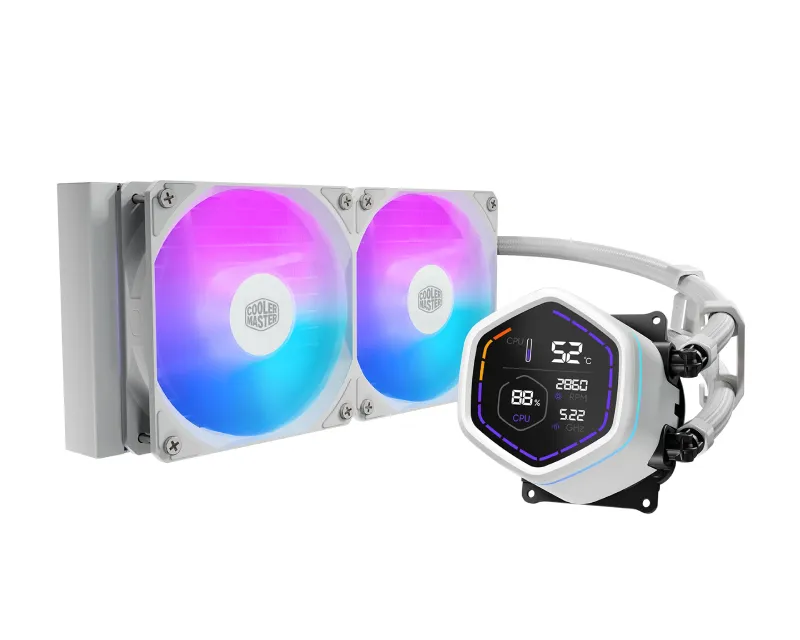 COOLER MASTER MasterLiquid Core Nex Digital 240 White vodeno hlađenje belo (MLX-D24M-A18PW-RD) Slika 1
