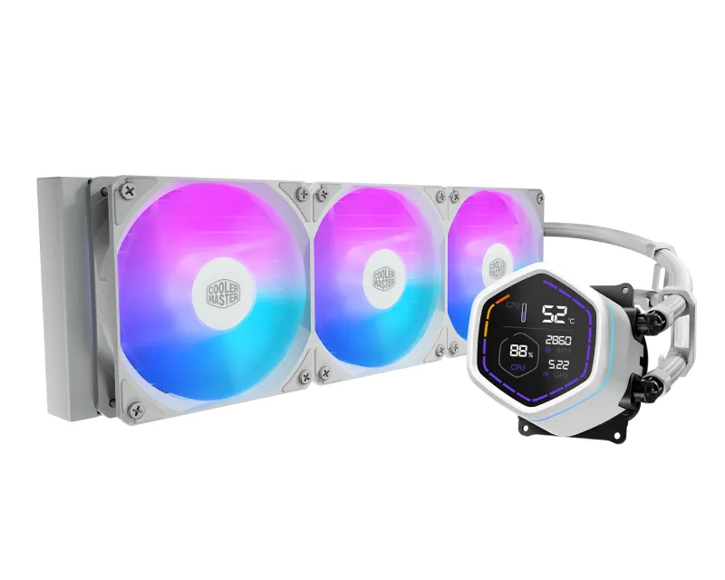 COOLER MASTER MasterLiquid Core Nex Digital 360 White ARGB vodeno hlađenje belo (MLX-D36M-A18PW-RD) Slika 1