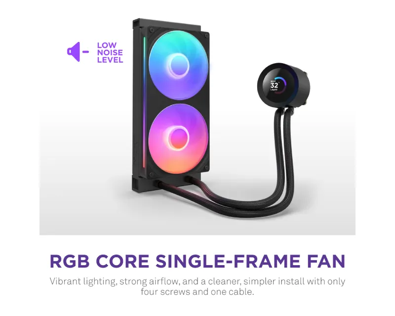 NZXT Kraken Plus 240 RGB V2 vodeno hlađenje crno (RL-KR240-B2) Slika 6