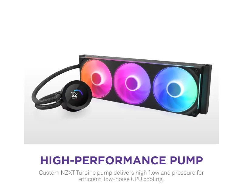 NZXT Kraken Plus 360 RGB V2 vodeno hlađenje crno (RL-KR360-B2) Slika 3