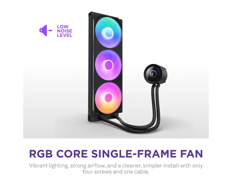 NZXT Kraken Plus 360 RGB V2 vodeno hlađenje crno (RL-KR360-B2) Slika 6