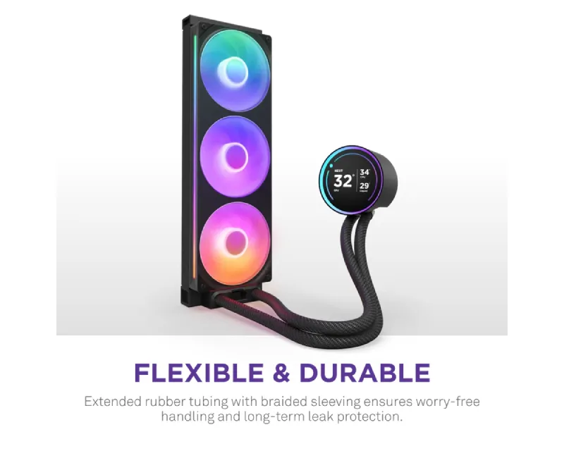 NZXT Kraken Elite 420 RGB V2 vodeno hlađenje crno (RL-KR42E-B2)  Slika 2