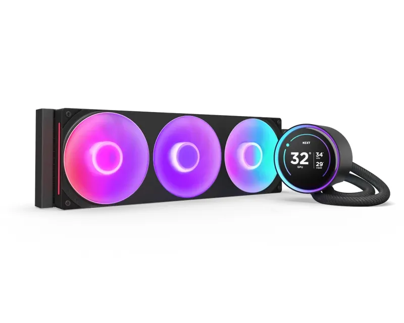 NZXT Kraken Elite 420 RGB V2 vodeno hlađenje crno (RL-KR42E-B2)  Slika 1