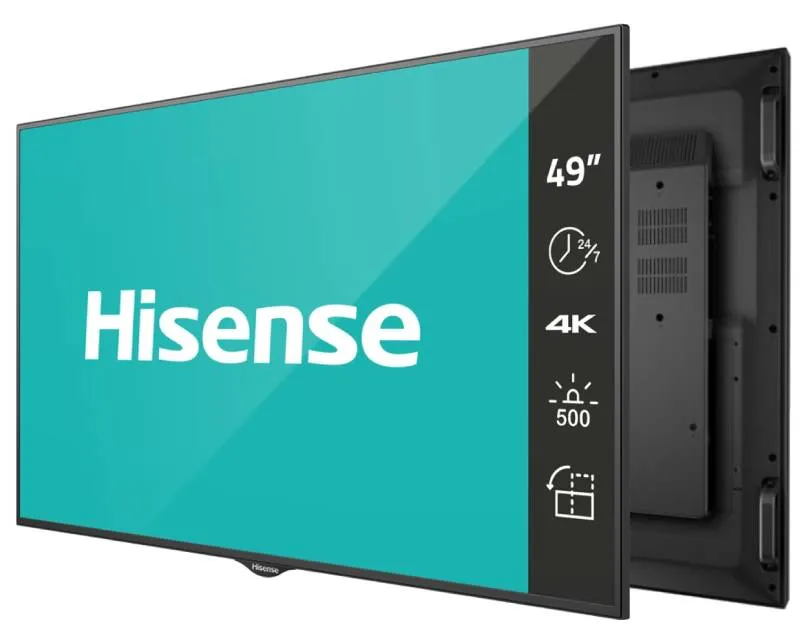 HISENSE 49 inča 49BM66AE 4K UHD 500 nita Digital Signage Display - 24/7 Operation  Slika 1