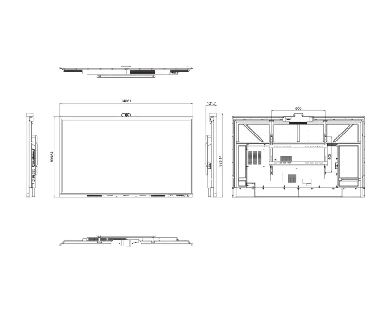 HISENSE 65 inča 65WM6FE 4K UHD LED 400 nita Interactive Display sa kamerom  Slika 4
