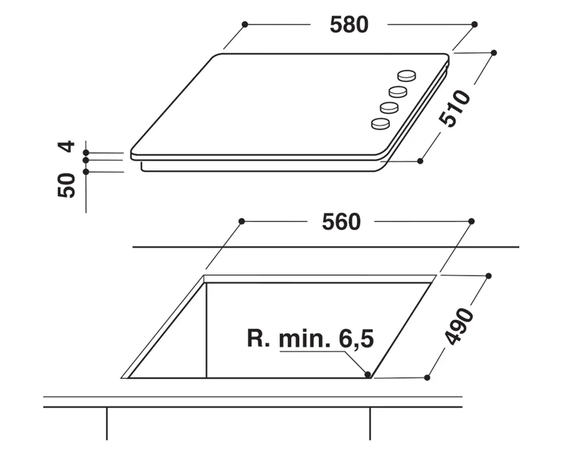 WHIRLPOOL AKM 9010/NE Ugradna ploča Slika 2
