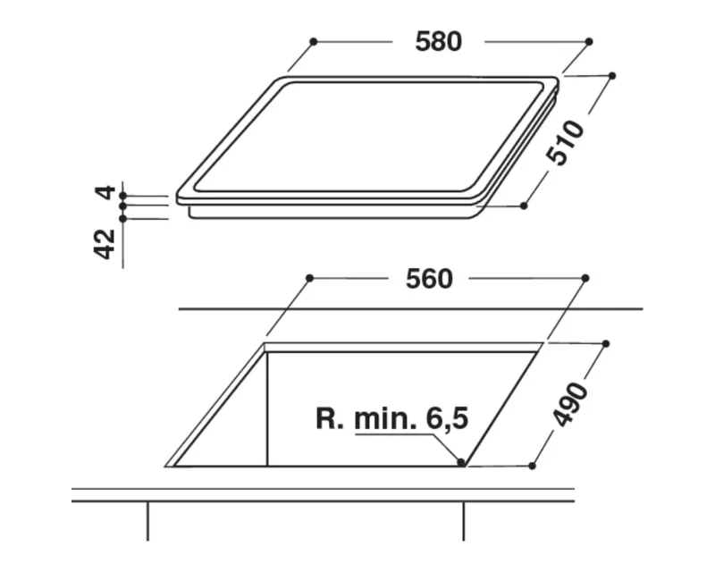 WHIRLPOOL AKT 8190 BA ugradna ploča Slika 2