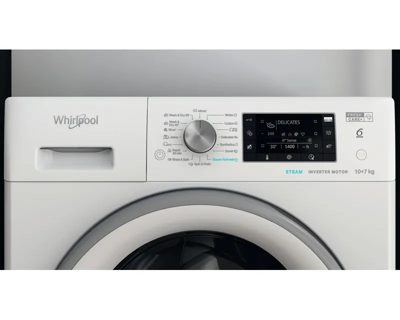 WHIRLPOOL FFWDD 1076258 SV EE inverter mašina za pranje i sušenje veša Slika 6