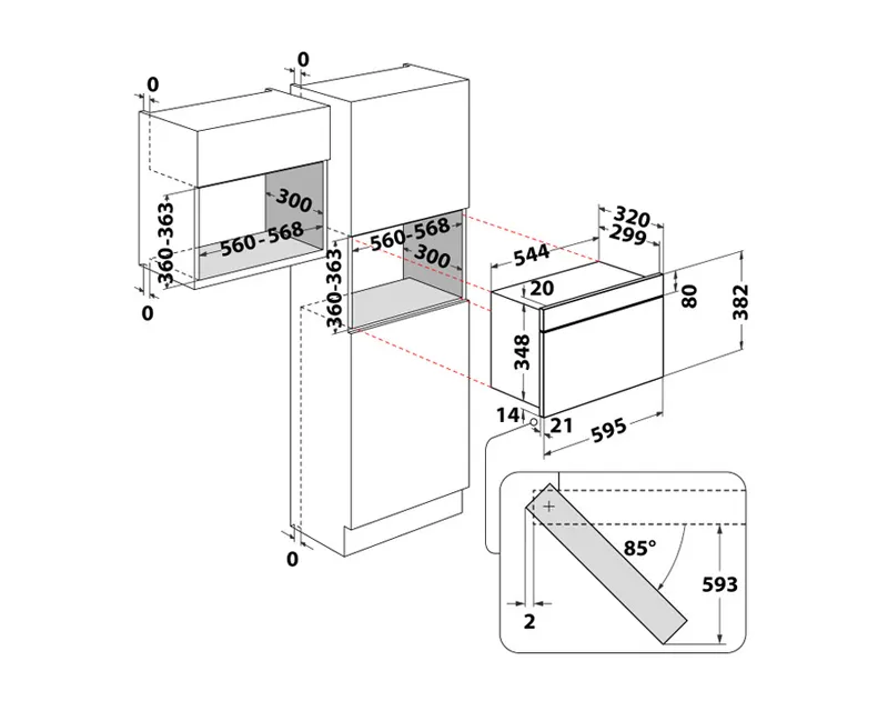 WHIRLPOOL WMN574BXA ugradna mikrotalasna rerna Slika 7