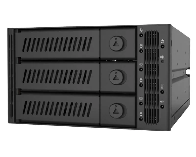 CHIEFTEC CMR-2131SAS 2 x 5.25 inča SATA crna fioka za hard disk Slika 1