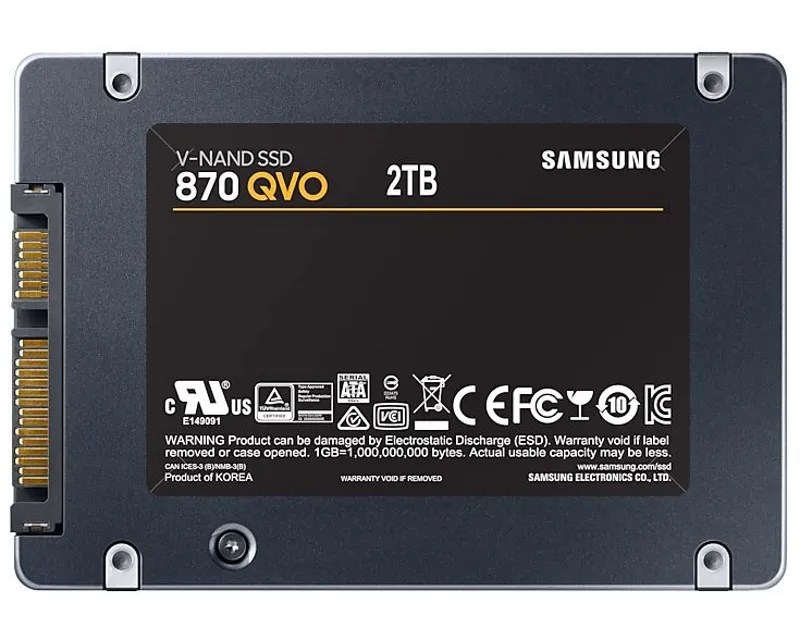 SAMSUNG 2TB 2.5 inča SATA III MZ-77Q2T0BW 870 QVO Series SSD Slika 4