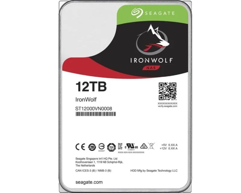 SEAGATE 12TB 3.5 inča SATA III 256MB ST12000VN0008 Ironwolf hard disk Slika 1