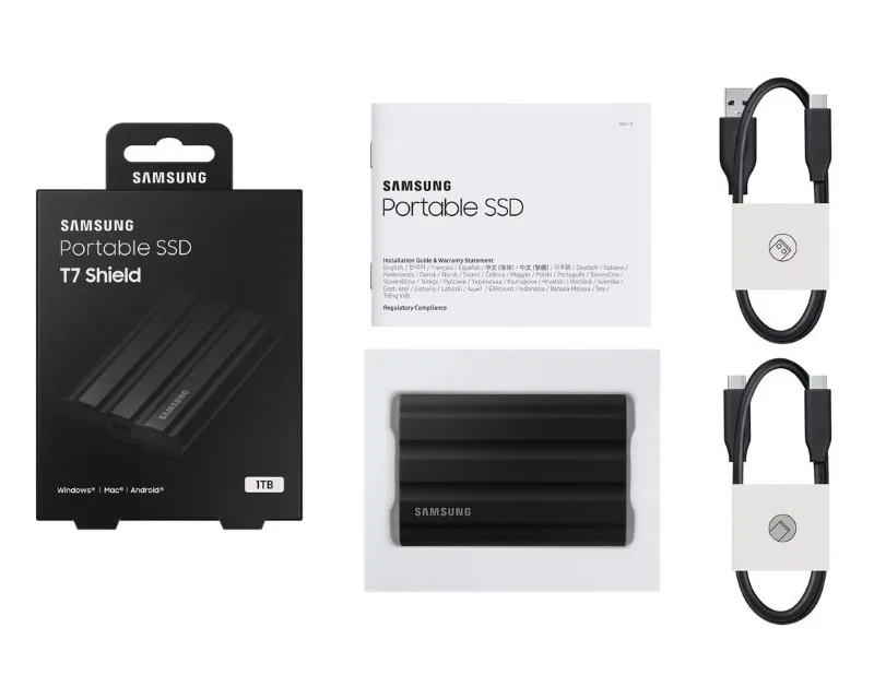 SAMSUNG Portable T7 Shield 1TB crni eksterni SSD MU-PE1T0S Slika 8