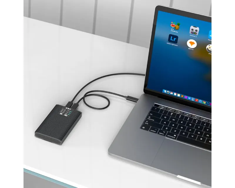 MAIWO Externo dual klon Kućište USB-C na 2 x M.2 NVMe/SATA SSD, K2022CL Slika 3