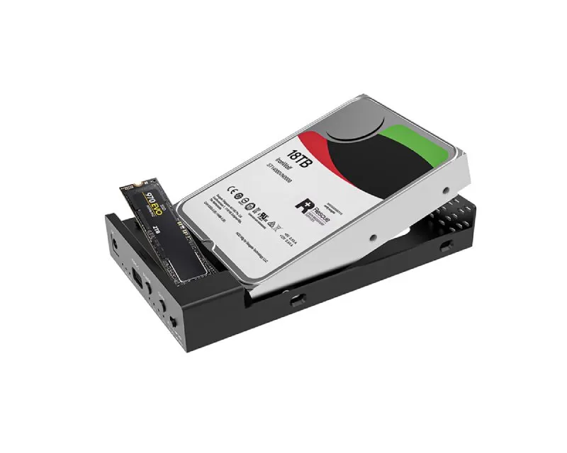 MAIWO Klon Kućište USB 3.2 Gen2 10Gbps HDD/SSD za 3,5 inča/2,5 inča HDD i NVMe SSD, K3527N  Slika 3