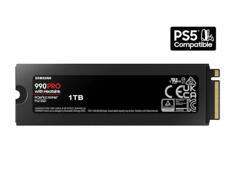 SAMSUNG 1TB M.2 NVMe MZ-V9P1T0CW 990 Pro Series Heatsink SSD Slika 2