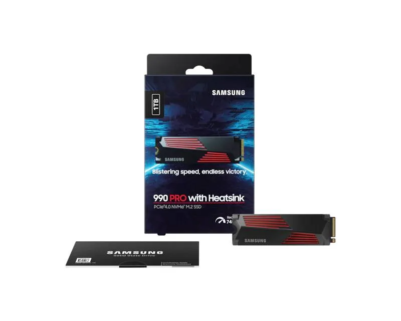 SAMSUNG 1TB M.2 NVMe MZ-V9P1T0CW 990 Pro Series Heatsink SSD Slika 3