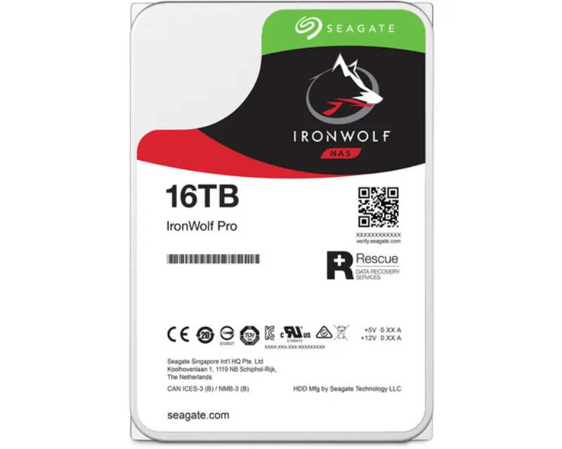 SEAGATE 16TB 3.5 inča SATA III 256MB 7200rpm ST16000NT001 IronWolf Pro hard disk Slika 2