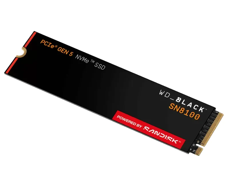 1TB M.2 NVMe SSD Gen5 WDS100T1X0M SN8100 Black Slika 2