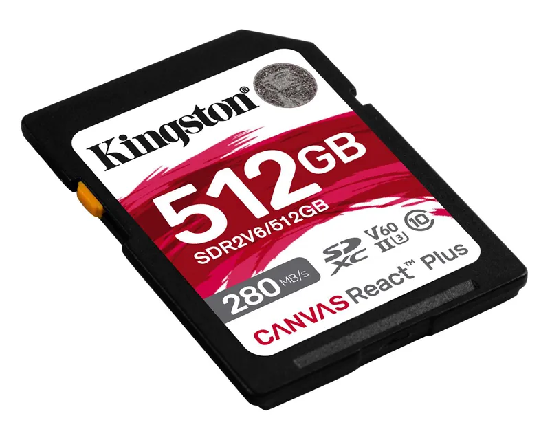KINGSTON Memorijska kartica SDR2V6/512GB 512GB SDXC UHS-II 280R/150W U3 V60 Slika 2