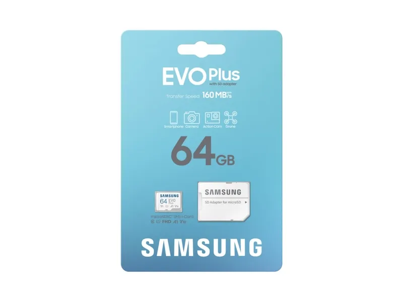 SAMSUNG Memorijska kartica EVO PLUS MicroSD Card 64GB + Adapter MB-MC64SA  Slika 4