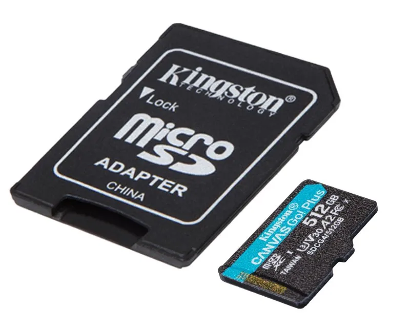 KINGSTON Memorijska kartica U3 V30 microSDXC 512GB Canvas Go Plus 200MB/s A2 + adapter SDCG4/512GB Slika 2