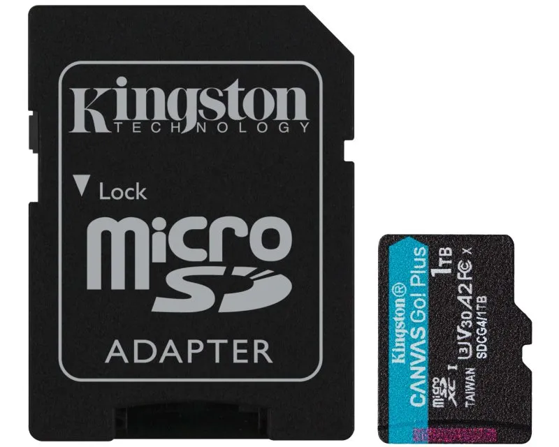 KINGSTON Memorijska kartica U3 V30 microSDXC 1TB Canvas Go Plus 200MB/s A2 + adapter SDCG4/1TB Slika 1
