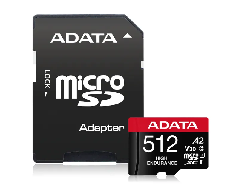 A-DATA Memorijska kartica UHS-I U3 MicroSDXC 512GB V30S class 10 + adapter AUSDX512GUI3V30SHA2-RA1  Slika 1
