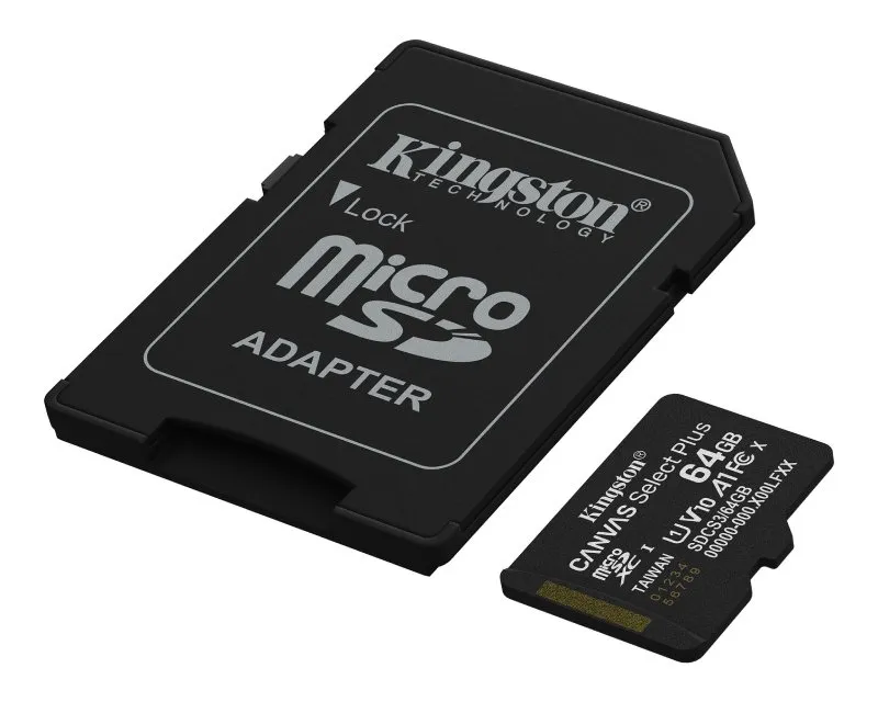 KINGSTON Memorijska kartica U1 V10 SDXC 64GB Canvas Select Plus G3 150R SDCS3/64GB + adapter  Slika 2