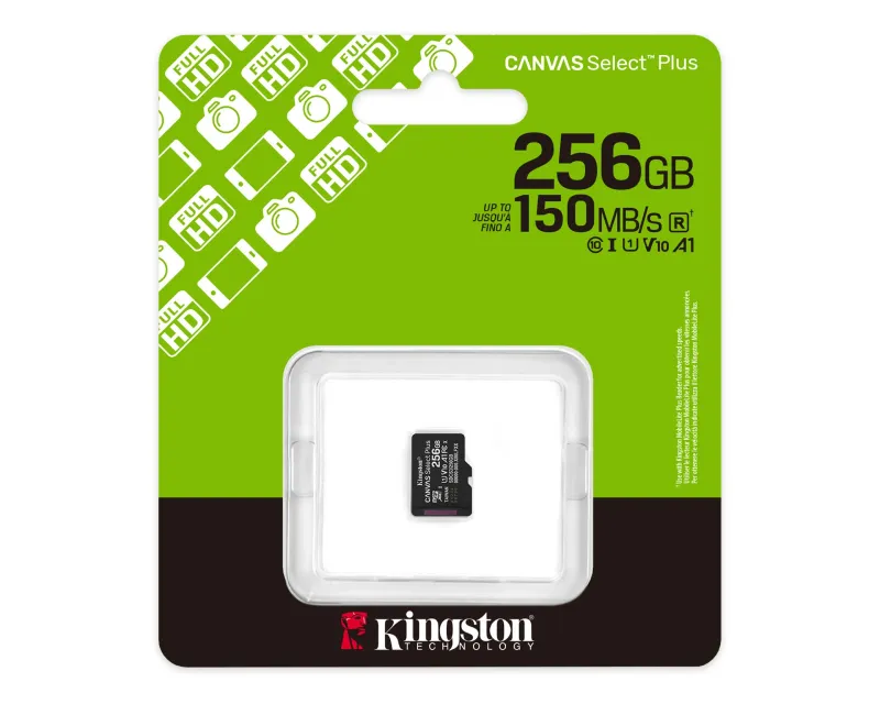 KINGSTON Memorijska kartica U1 V10 SDXC 256GB Canvas Select Plus G3 150R A1 SDCS3/256GBSP Slika 1