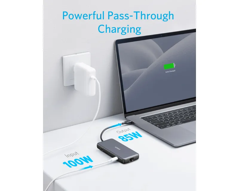 ANKER USB-C Data Hub 8u1 10Gbps crni  Slika 6