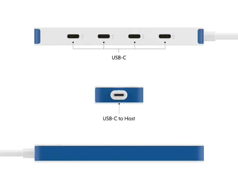 TARGUS HyperDrive Flex 4 Port USB-C Hub plavi (HD5201BUGL)  Slika 5