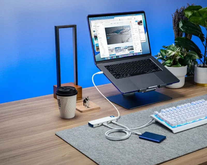 TARGUS HyperDrive Flex 4 Port USB-C Hub plavi (HD5201BUGL)  Slika 6