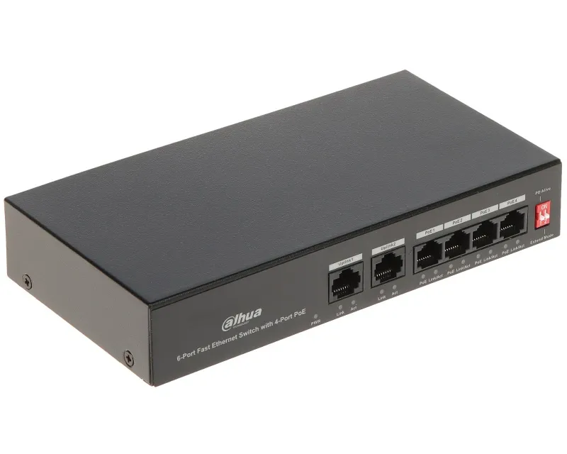 DAHUA PFS3006-4ET-36 6-Port Fast Ethernet Switch with 4-Port PoE Slika 2
