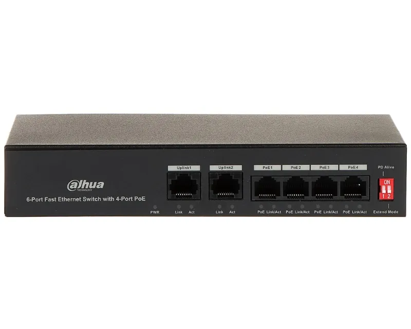 DAHUA PFS3006-4ET-36 6-Port Fast Ethernet Switch with 4-Port PoE Slika 1