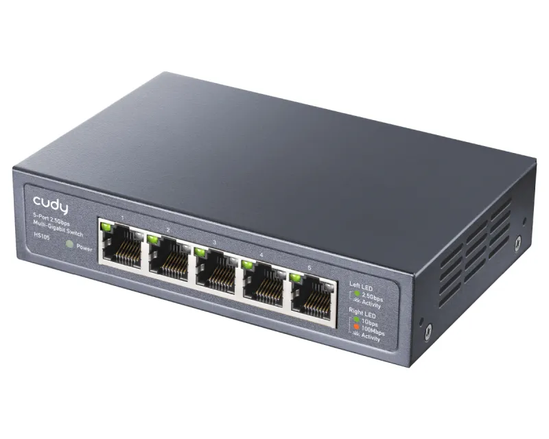 CUDY HS105 5-Port 2.5G Desktop Metal Switch Slika 1